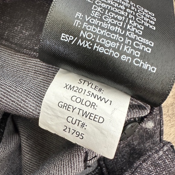 Liverpool Amelia Printed Gray Tweed Leggings, Size 10 - Picture 11 of 14